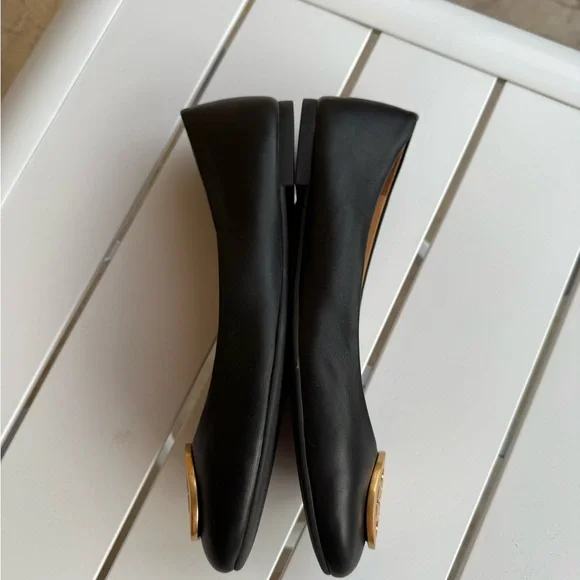 Tory Burch Benton Ballet Flats in Black Nappa Leather - Picture 12 of 16